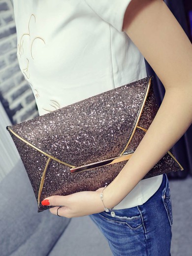 Black Casual & Shopping PU Sequin Personalized Handbags #UKM03160301