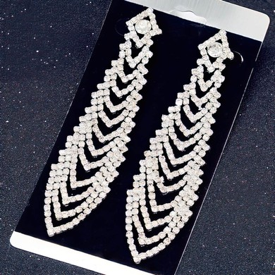 Ladies' Crystal As Picture Pierced Earrings #UKM03080164