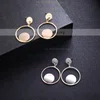 Ladies' Alloy Silver Pierced Earrings #UKM03080170