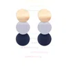 Ladies' Alloy Blue Pierced Earrings #UKM03080175