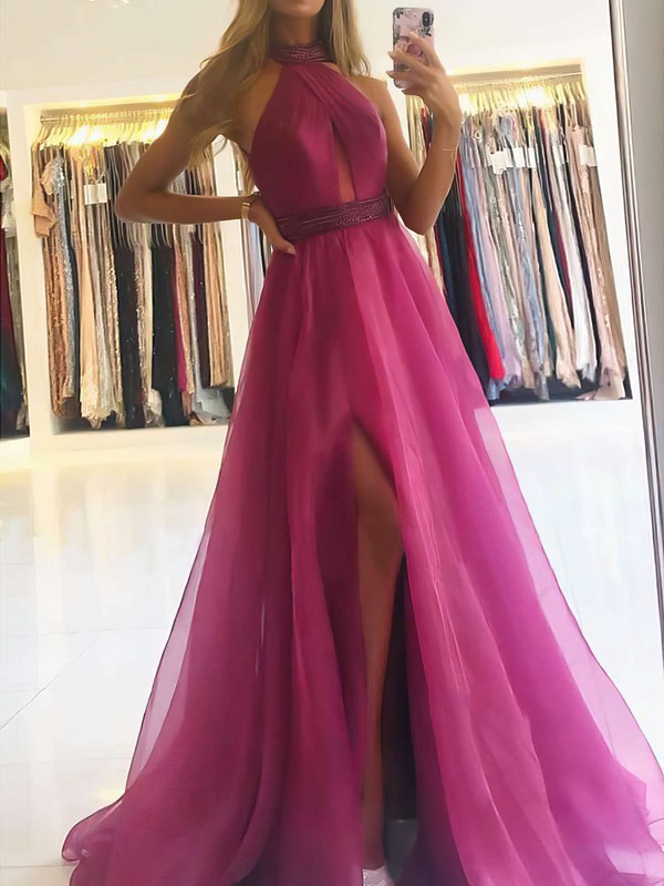 Boutique high neck prom dress best sale