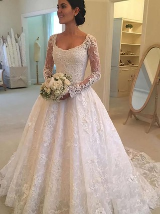 Long Sleeve Wedding Dresses Lace Bridal Gowns Millybridal UK