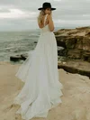 Ball Gown Sweetheart Tulle Court Train Wedding Dresses With Appliques Lace #UKM00023835
