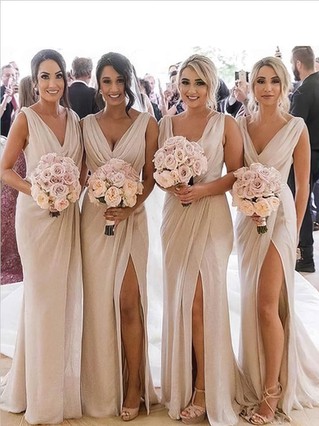 Slit Bridesmaid Dresses  Trendy Bridesmaid Gowns with Side Slit
