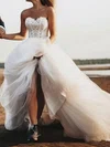 Ball Gown/Princess Sweetheart Tulle Court Train Wedding Dresses With Appliques Lace #UKM00023925