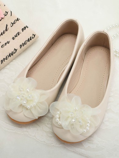 Kids' Pumps PVC Flower Flat Heel Girl Shoes #UKM03031484