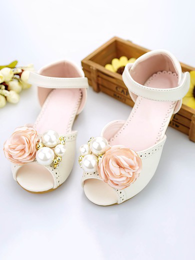 Kids' Sandals PVC Flower Flat Heel Girl Shoes #UKM03031495