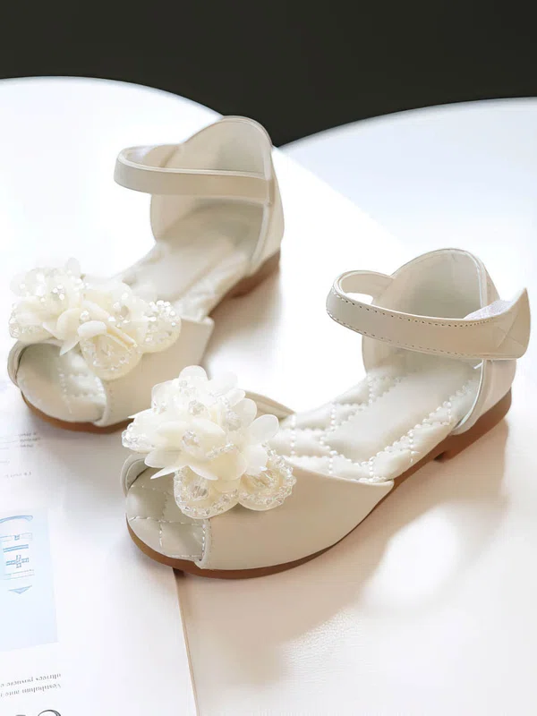 Kids' Sandals PVC Flower Flat Heel Girl Shoes #UKM03031508