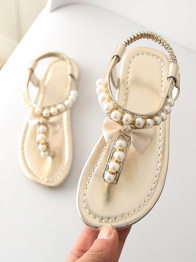 Kids' Sandals Cloth Bowknot Flat Heel Girl Shoes #UKM03031511