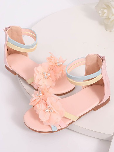 Kids' Sandals PVC Flower Flat Heel Girl Shoes #UKM03031520