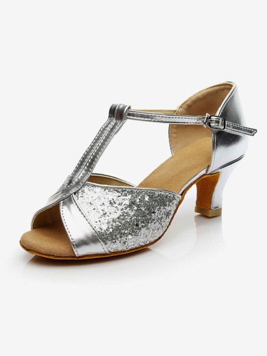 Women's Sandals Sparkling Glitter Buckle Stiletto Heel Dance Shoes #UKM03031102