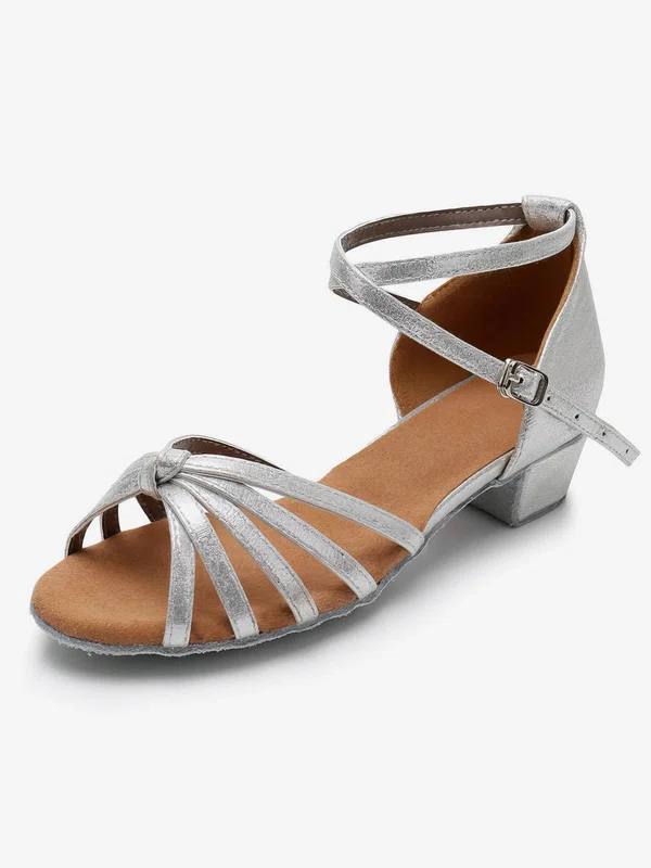 Women's Sandals PVC Buckle Flat Heel Dance Shoes #UKM03031108