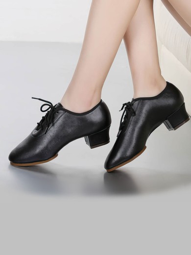 Women's Closed Toe PVC Flat Heel Dance Shoes #UKM03031228