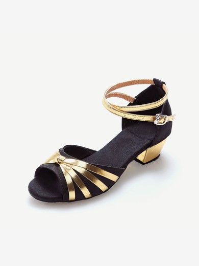 Kids' Sandals Satin Buckle Flat Heel Dance Shoes #UKM03031263