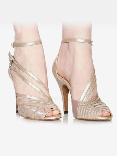 Women's Sandals Satin Buckle Kitten Heel Dance Shoes #UKM03031272