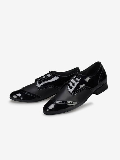 Men's Closed Toe PVC Flat Heel Dance Shoes #UKM03031275