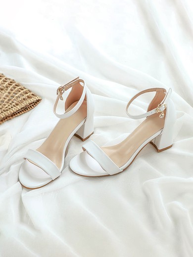 Women's Sandals PVC Chunky Heel Wedding Shoes #UKM03031135
