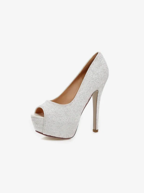 Women's Pumps Sparkling Glitter Stiletto Heel Wedding Shoes #UKM03031153