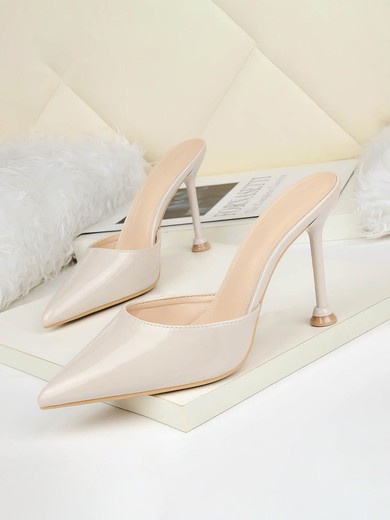 Women's Pumps PVC Stiletto Heel Wedding Shoes #UKM03031357