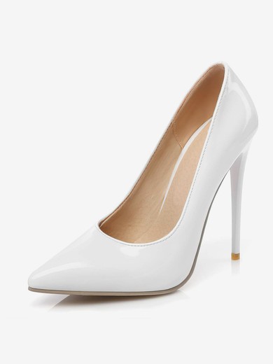 Women's Pumps Patent Leather Stiletto Heel Wedding Shoes #UKM03031370
