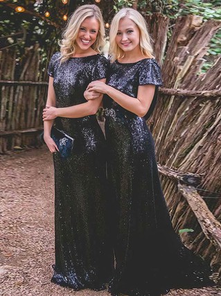 Black glitter bridesmaid dress hotsell