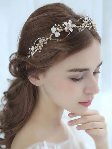 Headbands Crystal Gold Headpieces #UKM03020260