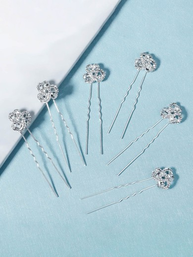 Hairpins Alloy Silver Headpieces #UKM03020275