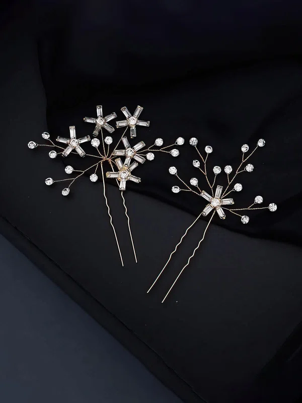 Hairpins Crystal Gold Headpieces #UKM03020312