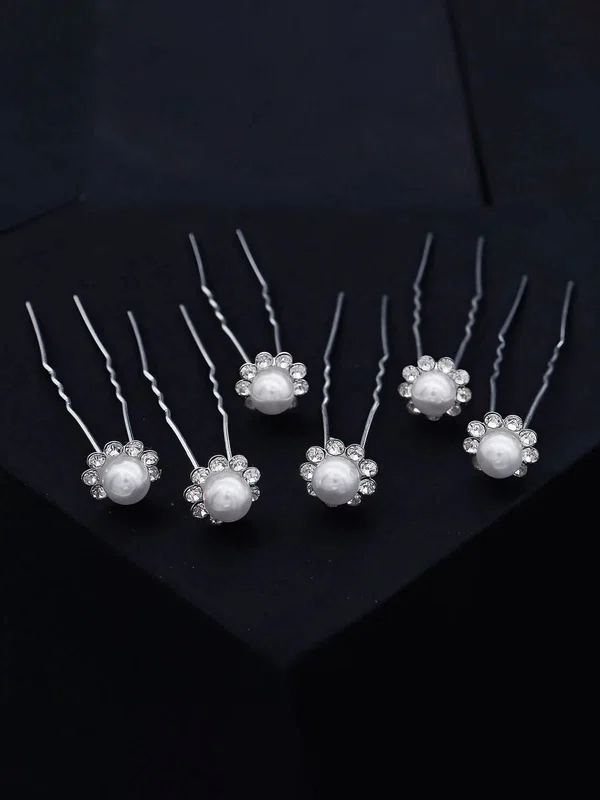 Hairpins Alloy Silver Headpieces #UKM03020354