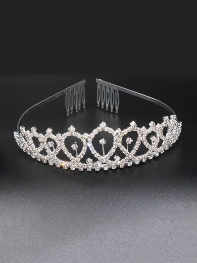 Tiaras Alloy Silver Headpieces #UKM03020361