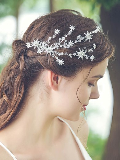 Hairpins Alloy Silver Headpieces #UKM03020385
