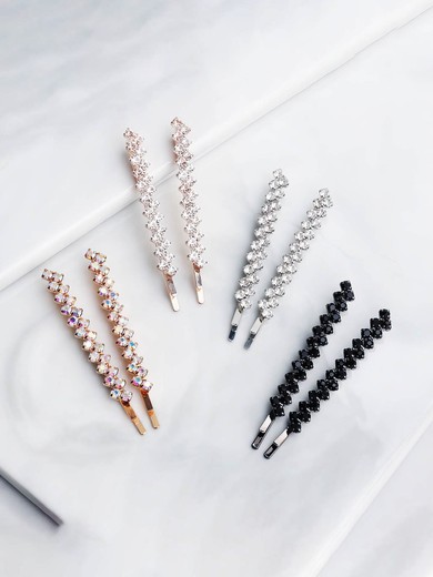 Hairpins Crystal Silver Headpieces #UKM03020415