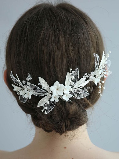 Combs & Barrettes Alloy Ivory Headpieces #UKM03020424