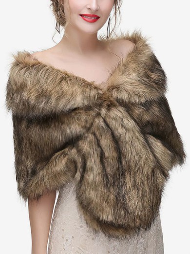Wrap Faux Fur Sleeveless #UKM03040058