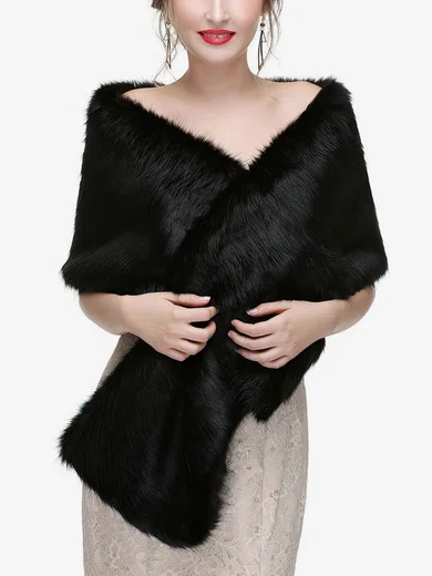 Wrap Faux Fur Sleeveless #UKM03040092