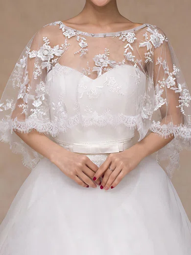 Shawl Tulle Half-Sleeve Beading #UKM03040104