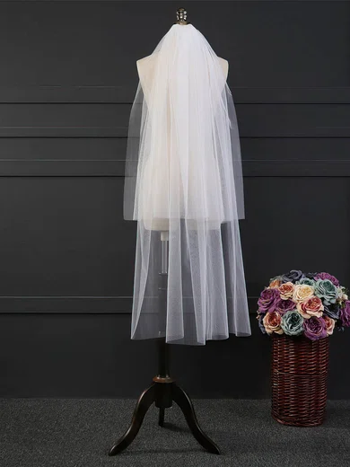 Waltz Bridal Veils Two-tier Cut Edge Drop Veil #UKM03010177
