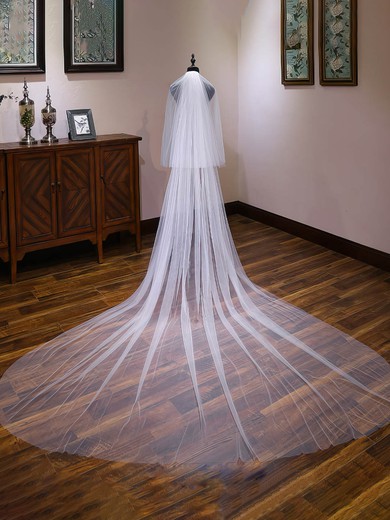 Cathedral Bridal Veils Two-tier Cut Edge Classic #UKM03010221
