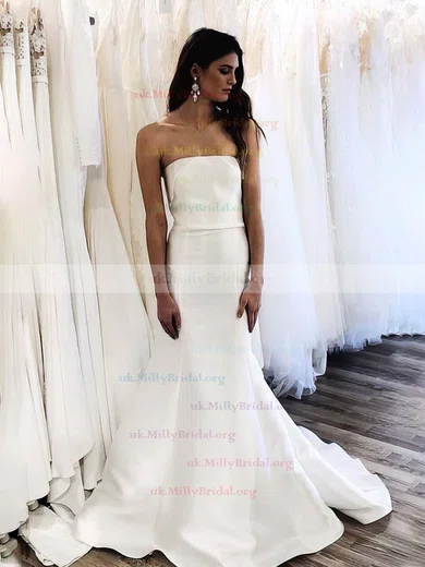 Fishtail strapless wedding dress sale