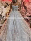 Glitter Sweetheart Ball Gown Sweep Train Wedding Dresses #UKM00024340