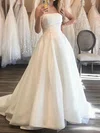 Ball Gown/Princess Straight Satin Court Train Wedding Dresses #UKM00024374