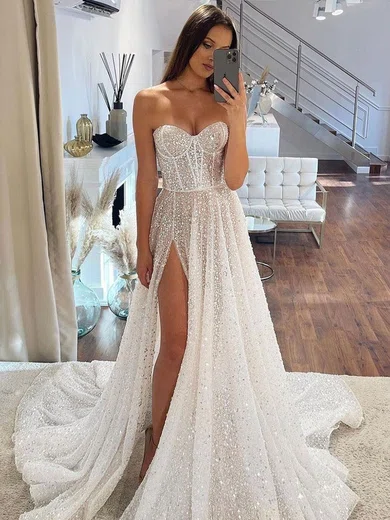 Glitter mermaid best sale wedding dress