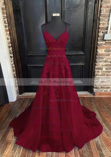 Red lace prom sales dresses uk