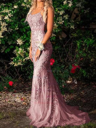 Trumpet Mermaid Scoop Champagne Tulle Beading Luxury Prom Dress Trumpet Mermaid Scoop Champagne Tulle Beading Luxury Prom Dress