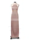 Sheath/Column Scoop Neck Jersey Floor-length Prom Dresses Sale #sale020104474