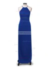 Sheath/Column Scoop Neck Jersey Floor-length Prom Dresses Sale #sale020104474