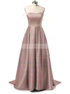 Princess Sweetheart Satin Sweep Train Prom Dresses Sale #sale020105348