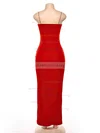 Sheath/Column Square Neckline Jersey Floor-length Split Front Prom Dresses Sale #sale020107580