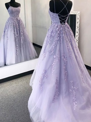 purple flower prom dress