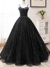 Ball Gown Sweetheart Satin Tulle Floor-length Prom Dresses #UKM020108411